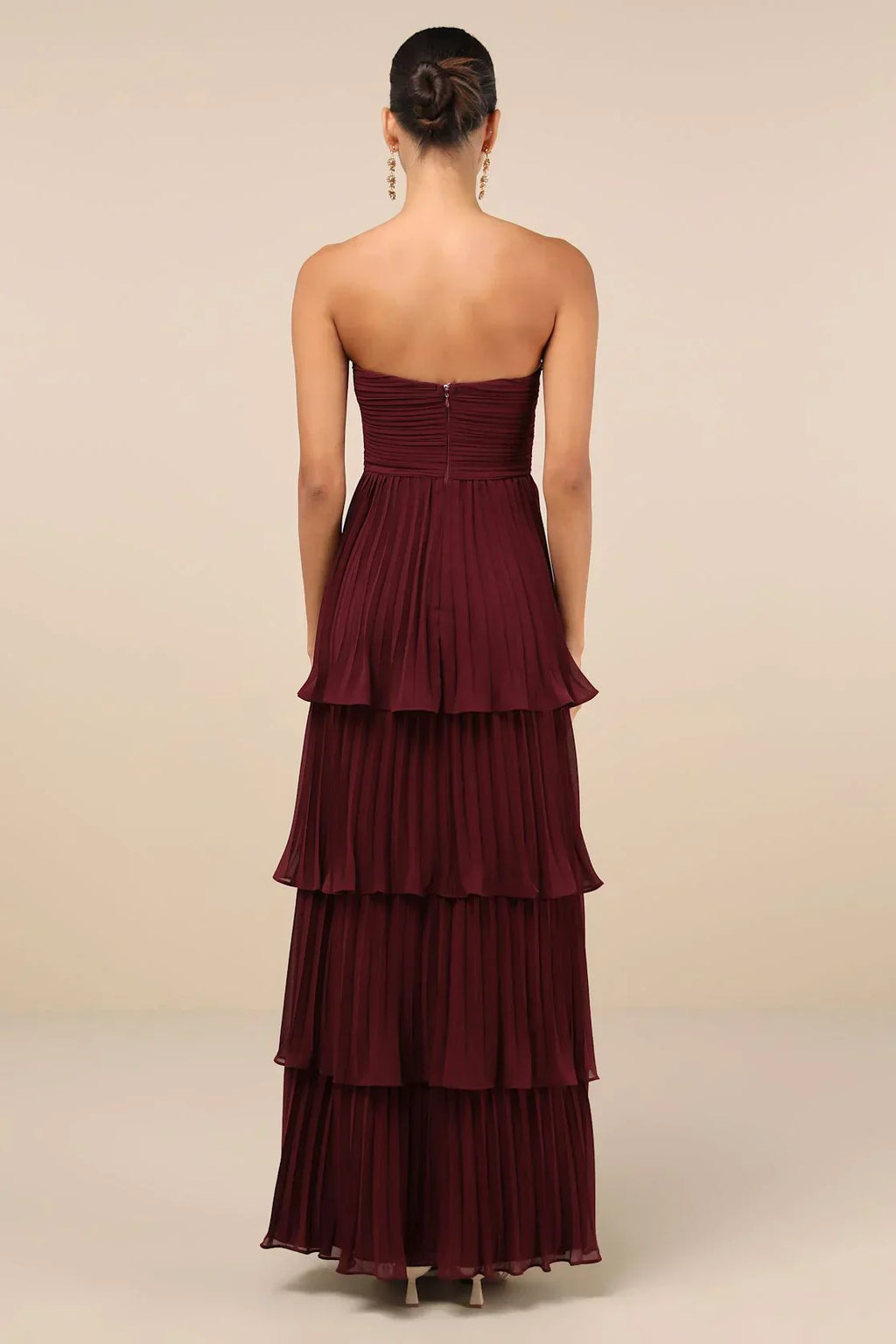Vestido Maxi con Volantes