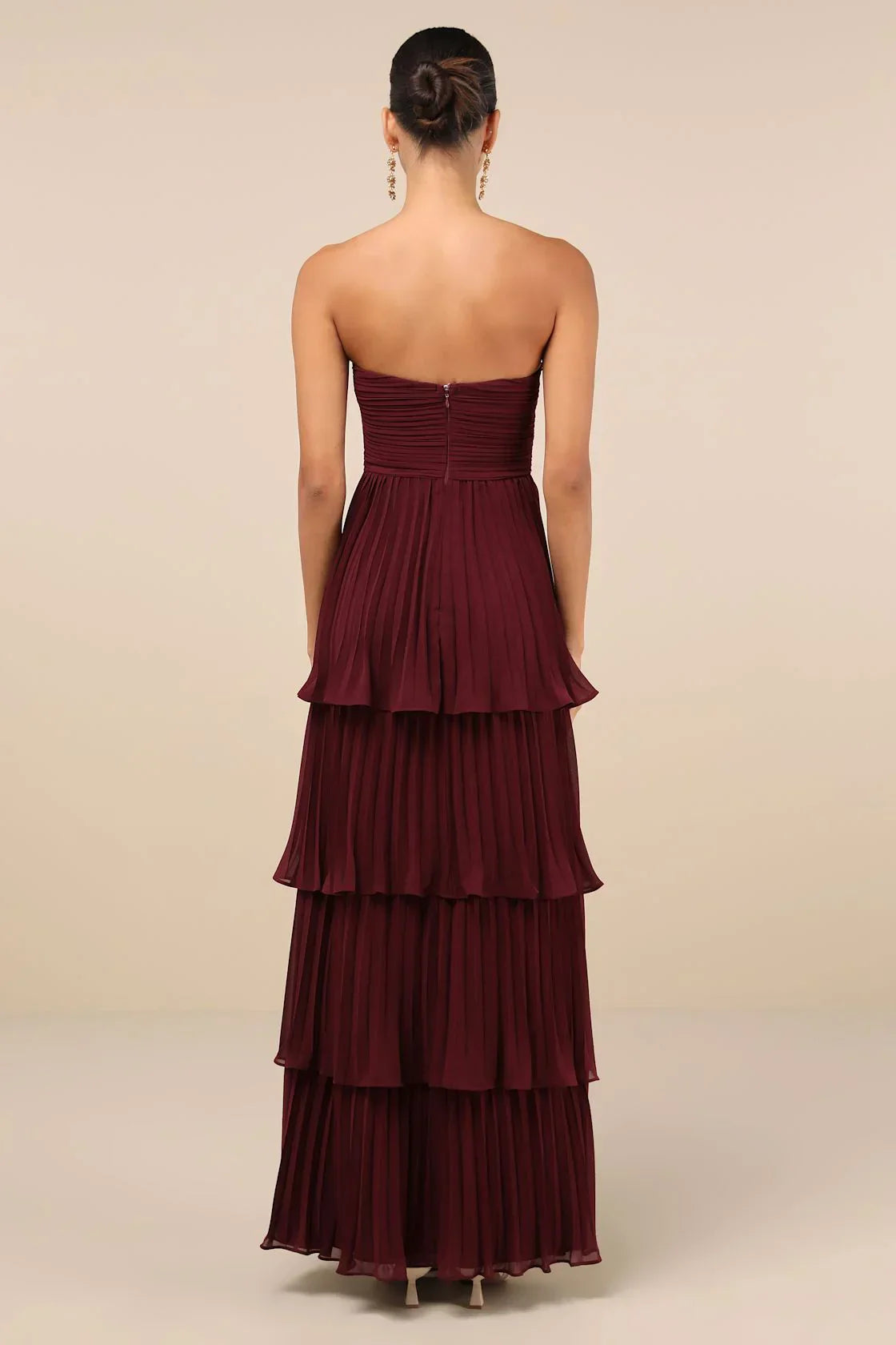 Vestido Maxi con Volantes