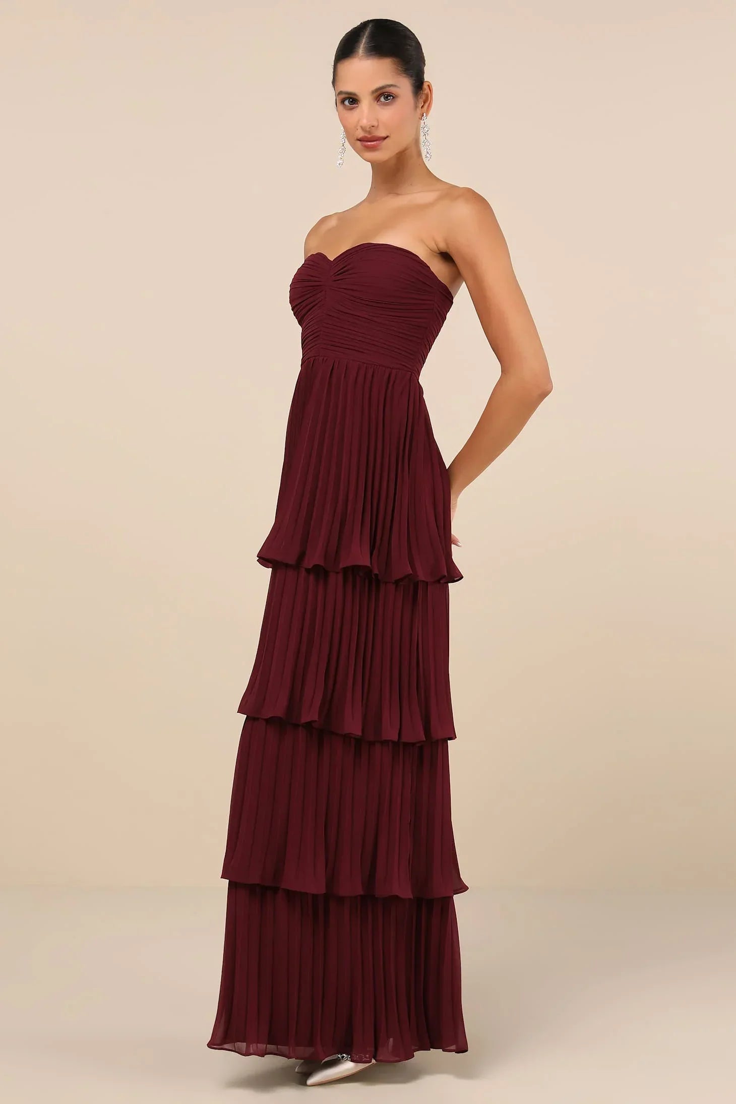 Vestido Maxi con Volantes
