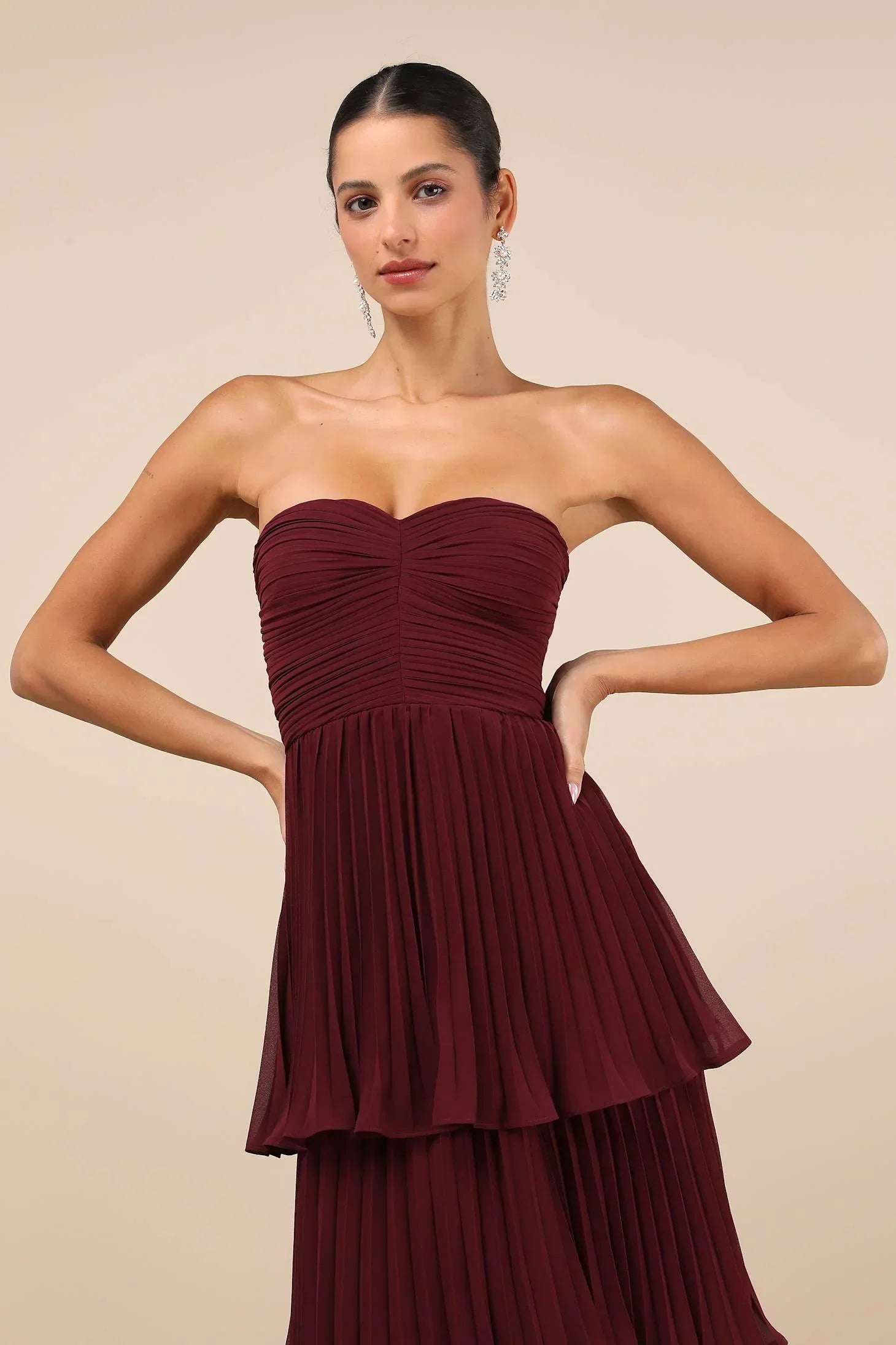 Vestido Maxi con Volantes