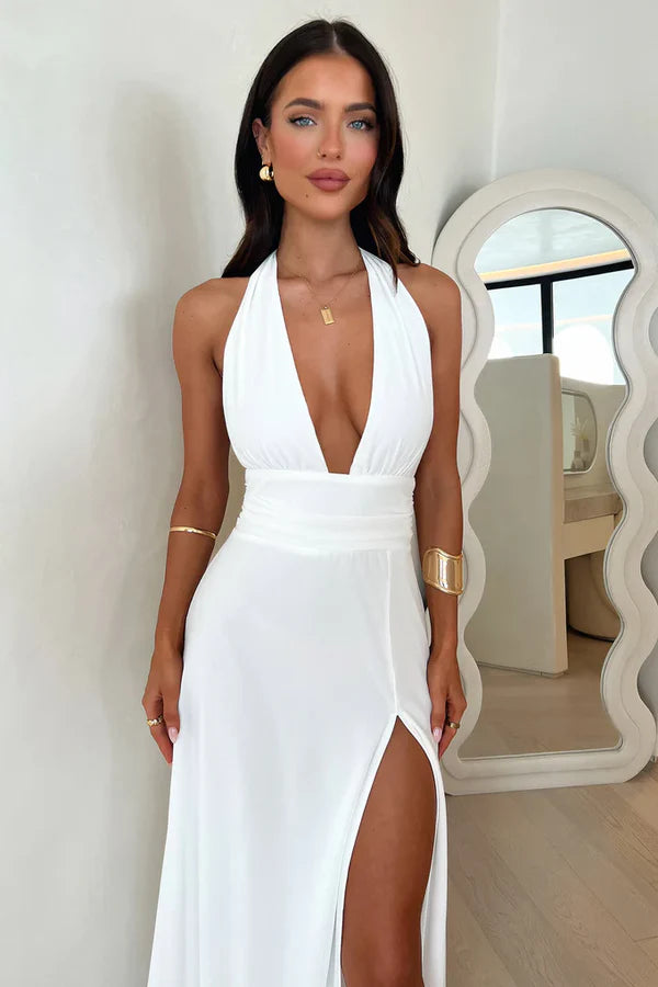 Isadora – Vestido Maxi de Elegancia Atemporal con Toque Moderno