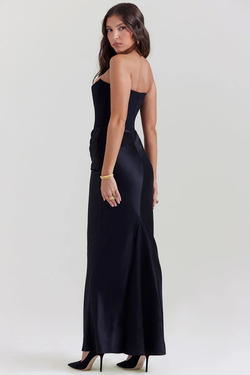 Rose – Vestido Maxi Corset Sin Tirantes