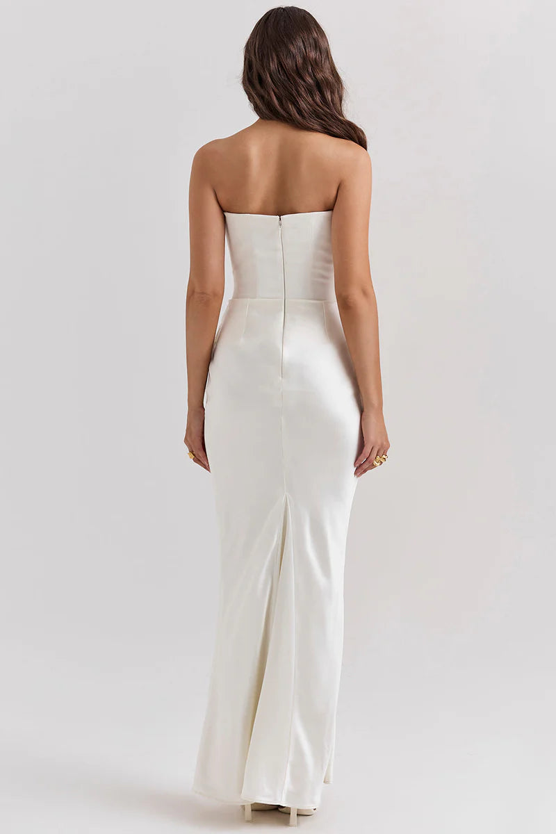 Rose – Vestido Maxi Corset Sin Tirantes